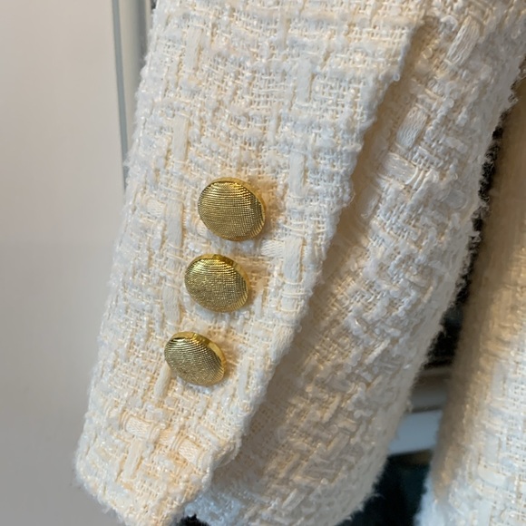 Jason Wu Double Breasted Tweed Cream Blazer XS - Picture 4 of 4